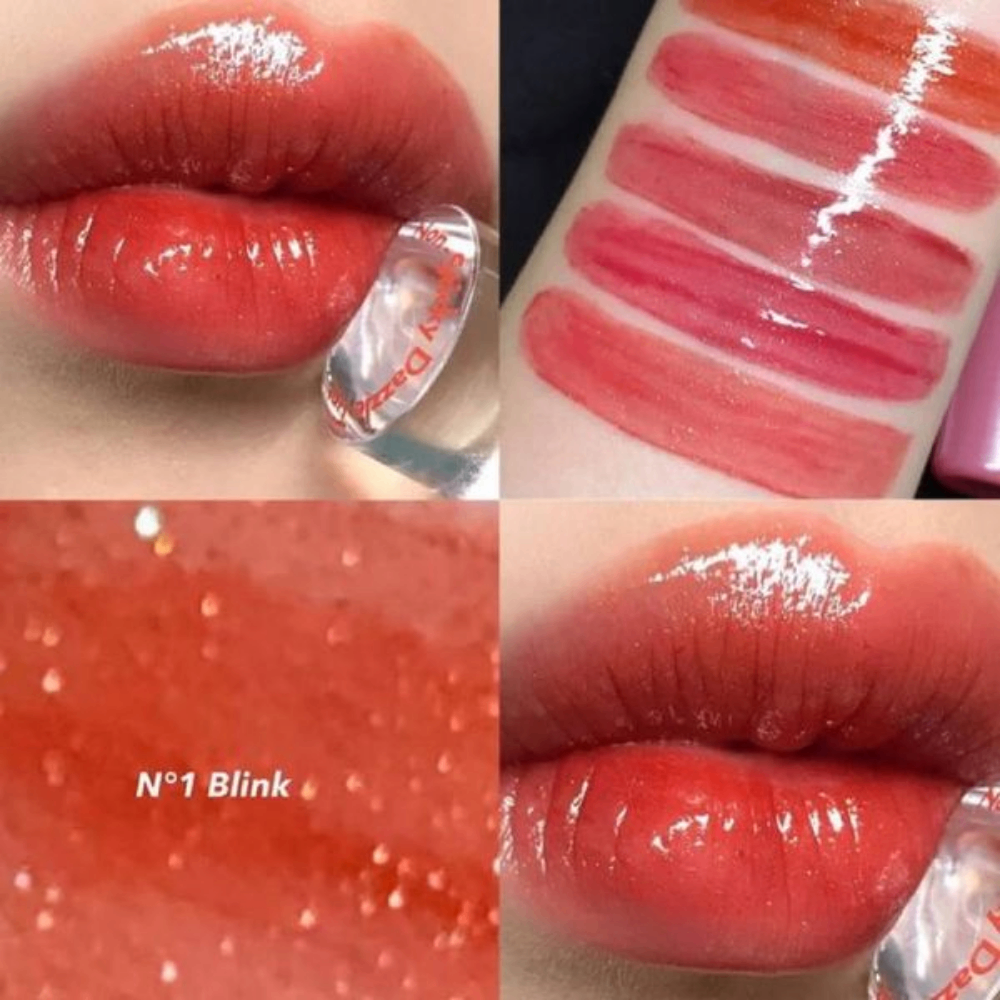 Son bóng nhũ Unleashia Non-Sticky Dazzle Tint 4g lấp lánh kim tuyến lâu trôi