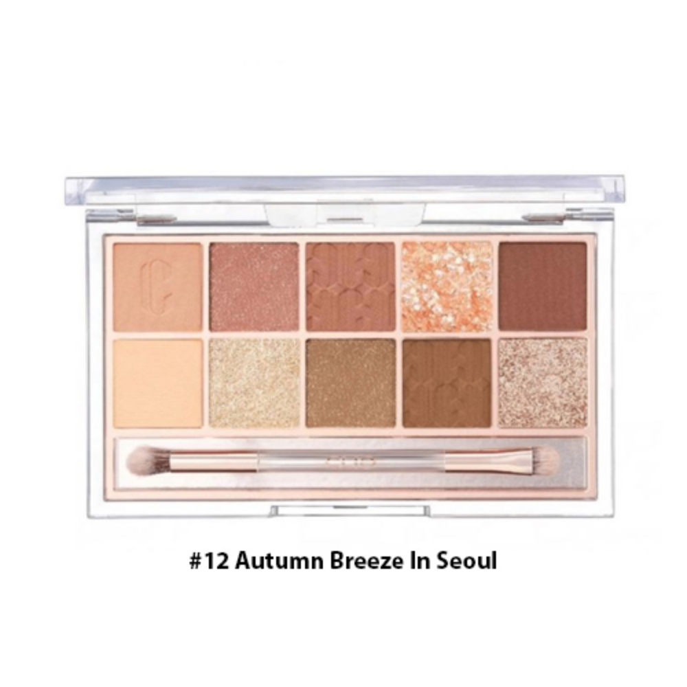 Phấn mắt 10 ô Clio Pro Eye Palette 3g bảng màu sắc đa dạng chất phấn mềm mịn
