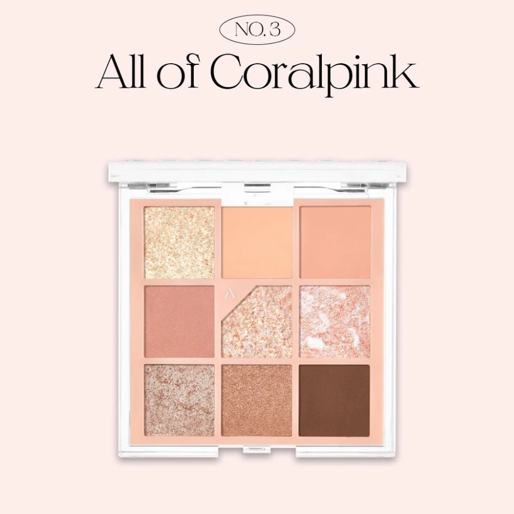 Bảng phấn mắt 9 ô Unleashia Glitterpedia Eye Palette 10g màu sắc có độ bền cao