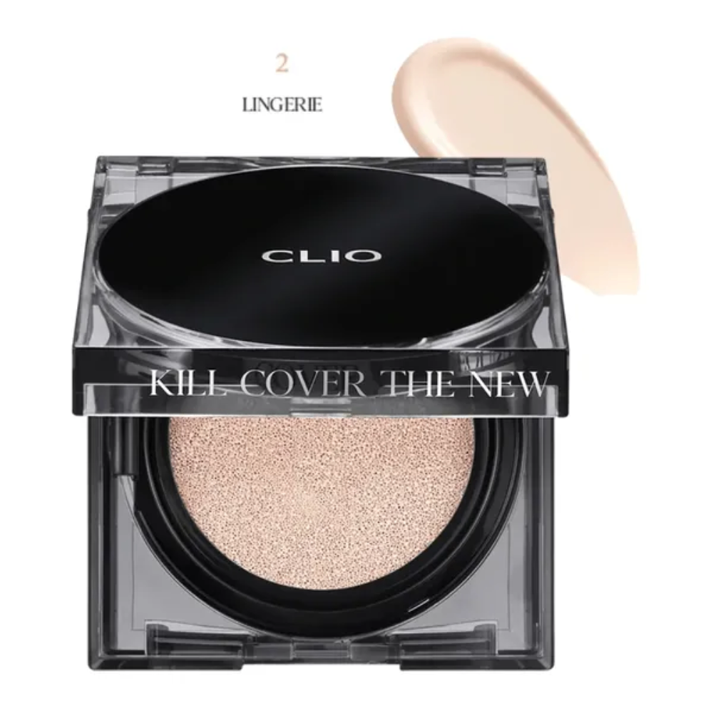 Phấn nước Clio Kill Cover The New Founwear Cushion 15g x 2 (kèm lõi) che phủ tốt, kiềm dầu, bền màu