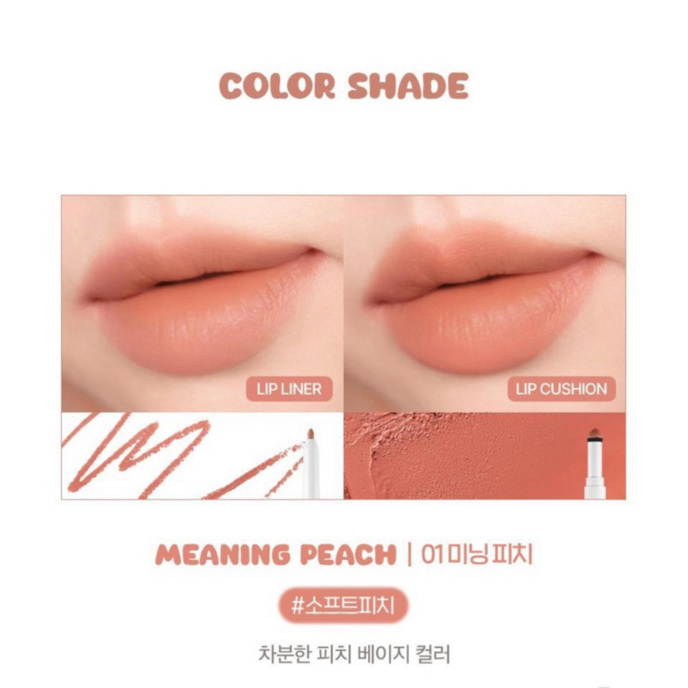Chì kẻ viền môi IPKN Fluffy Lip Pencil 1g giúp tạo hiệu ứng cho đôi môi mềm mại và căng đầy