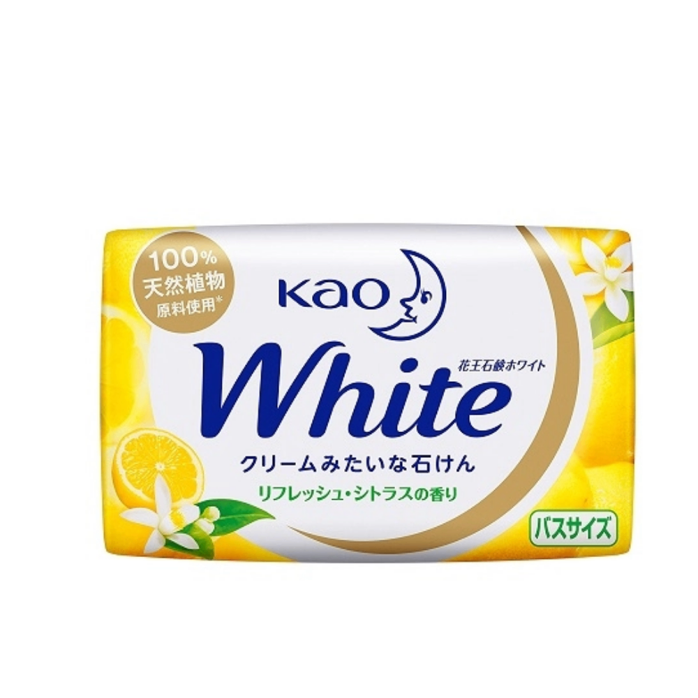 Xà phòng tắm Kao White Soap Nhật 130g cung cấp dưỡng chất tự nhiên mang lại cho bạn làn da trắng sáng mịn màng
