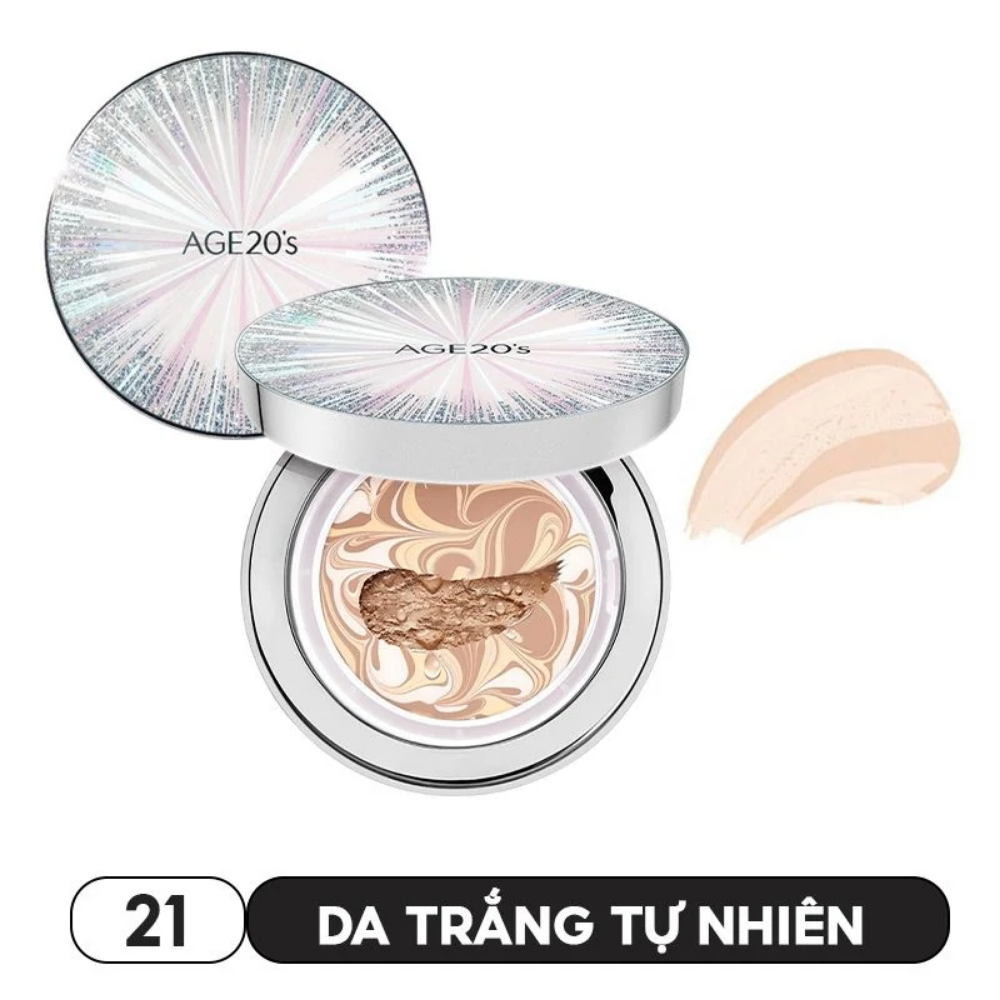 Phấn nền lạnh AGE 20'S Essence Cover Pact Original Ex SPF50+ PA++++ độ che phủ cao lâu trôi