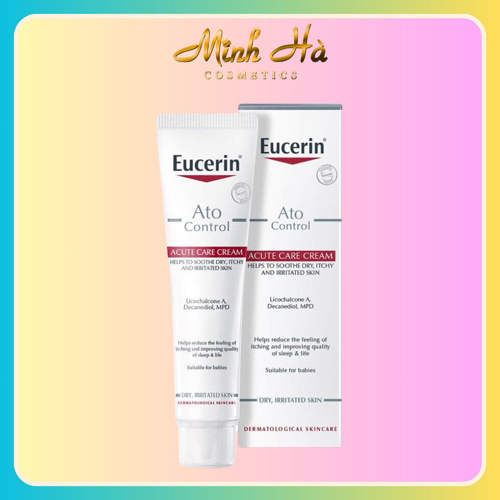 Kem dưỡng Eucerin Ato Control Acute Care Cream 40ml giảm ngứa tăng sức căng bề mặt da