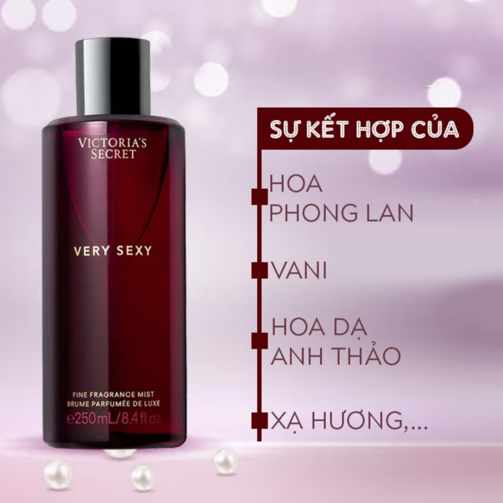 Xịt thơm Victoria's Secret Fragrance Mist 75/250ml hương thơm quyến rũ lưu hương lâu