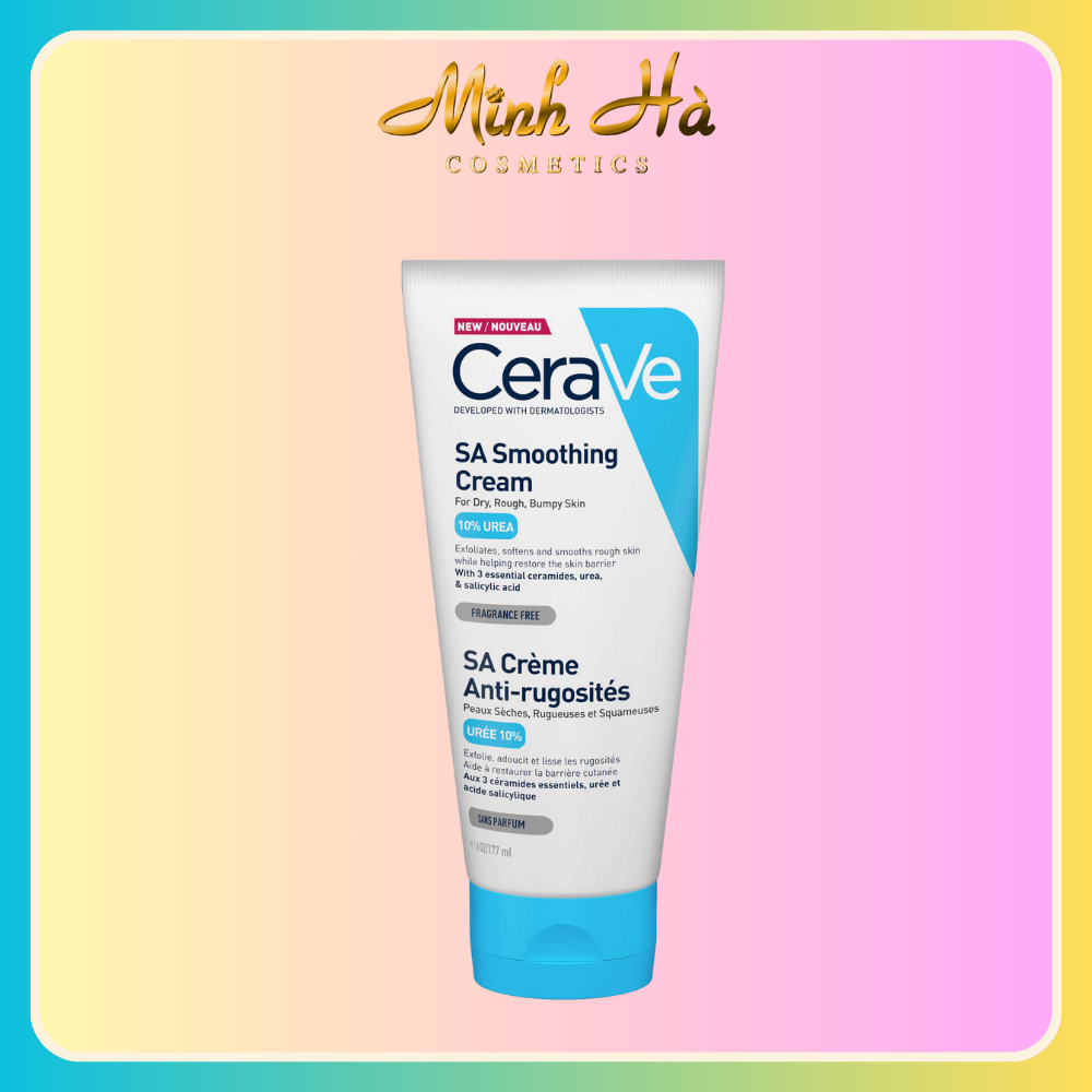 Kem dưỡng ẩm cho da khô ráp Cerave SA Smoothing Cream 177ml dưỡng ẩm vượt trội giúp làn da mịn màng