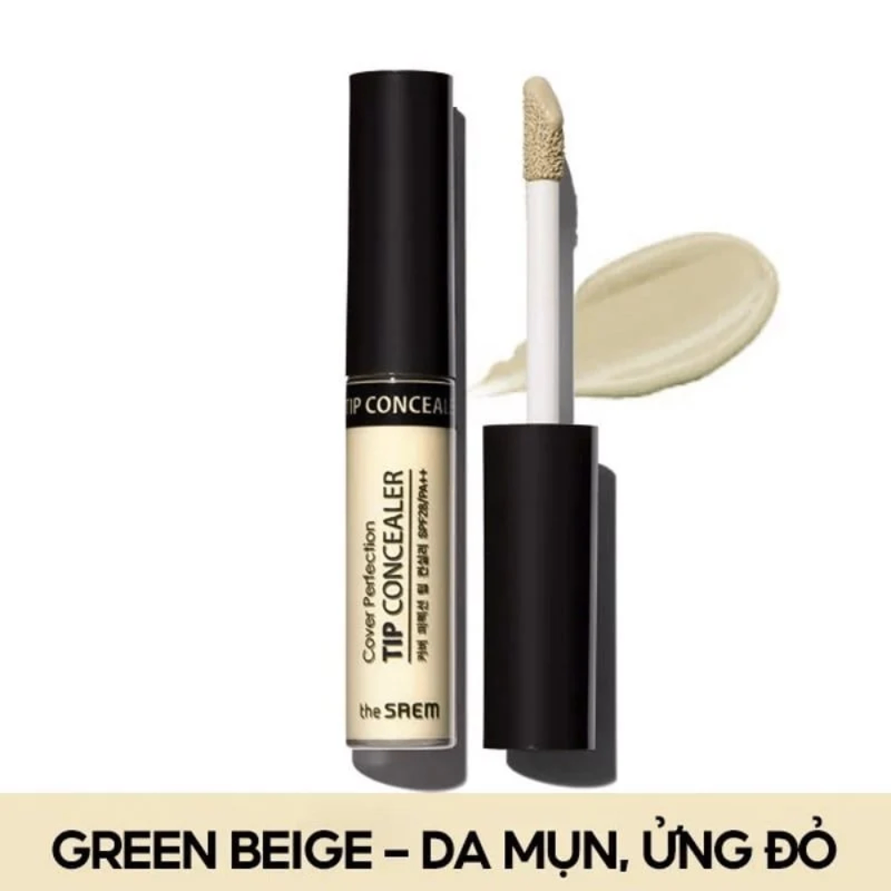 Che khuyết điểm The Saem Cover Perfection Tip Concealer SPF28 PA++ 10ml giúp che những khuyết điểm trên da