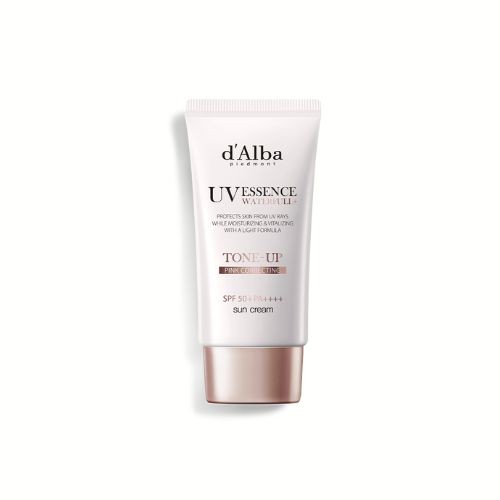 Kem chống nắng d'Alba Waterfull Tone Up Pink Purple Correcting Sun Cream SPF50+ PA++++ 50ml thuần chay an toàn lành tính