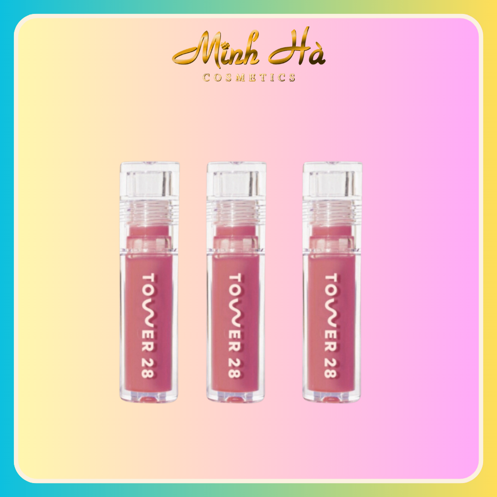 Minisize son bóng dưỡng môi Tower 28 Beauty ShineOn Milky Lip Jelly #Pistachio 1.36ml dưỡng ẩm tự nhiên và tươi tắn