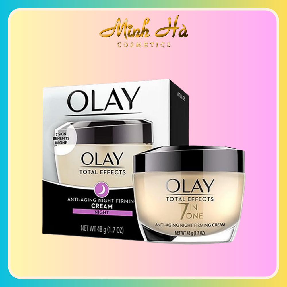 Kem dưỡng da ban ngày và đêm Olay Total Effect 7in1 50g chống lão hóa trắng da giúp làn da căng mịn