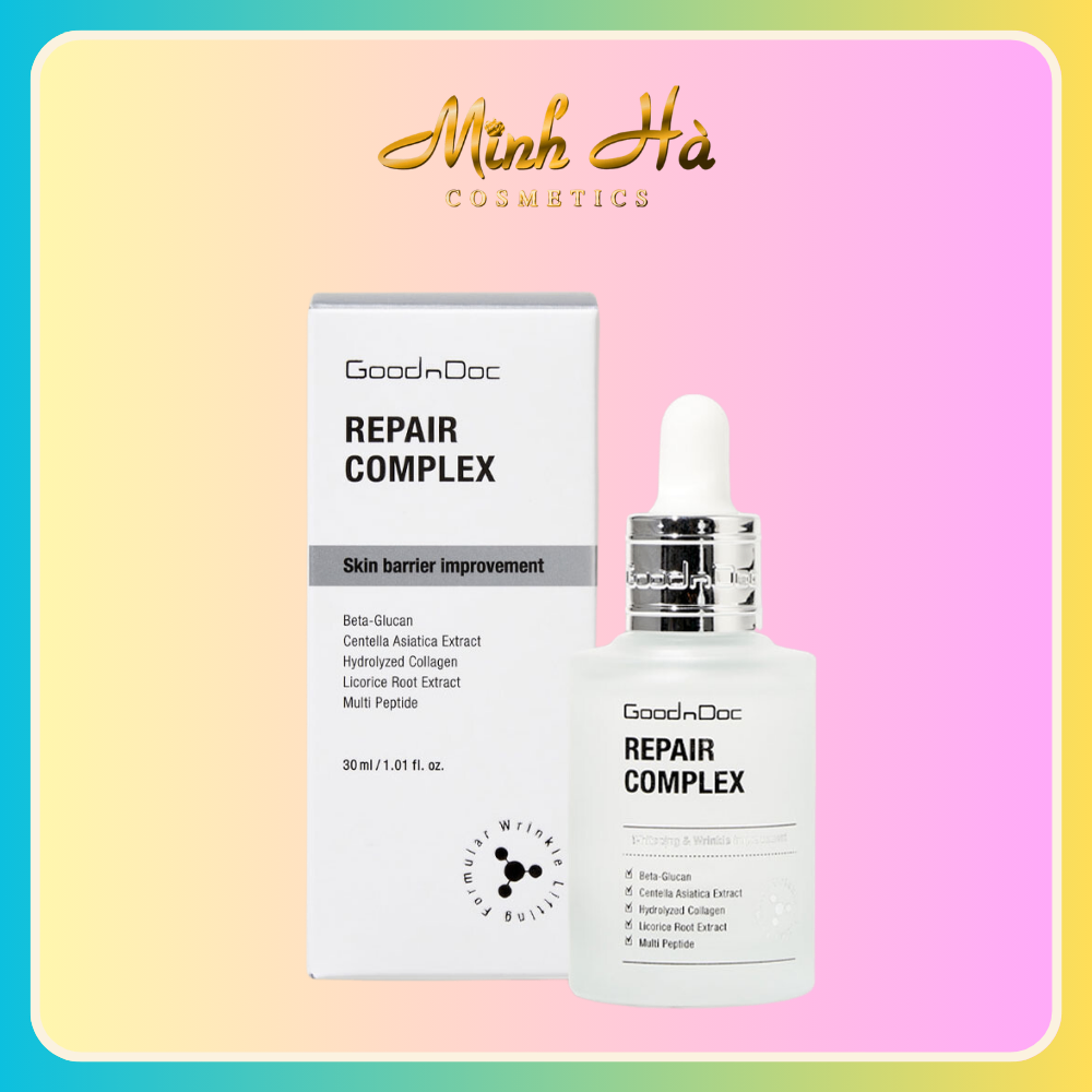 Serum GoodnDoc Repair Complex 30ml tinh chất làm dịu, phục hồi da, ngăn ngừa lão hóa