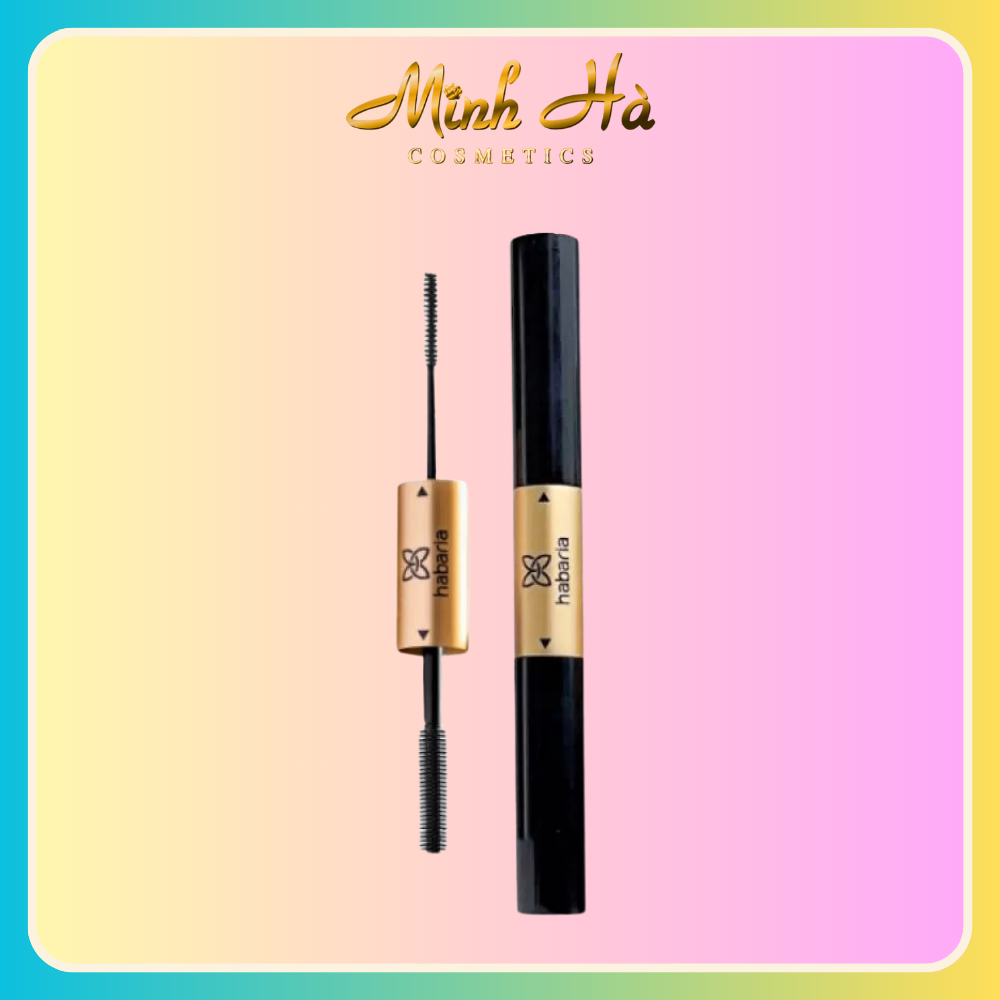 Chuốt mi Mascara hai đầu Habaria Pro Long Curly 5g siêu tiện lợi làm dày mi