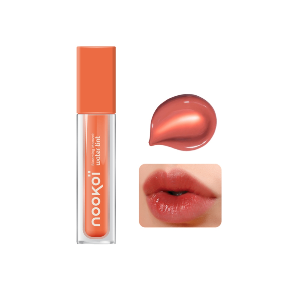 Son bóng Nookoi Blooming Moment Water Tint Cream Tint 3.8g không lem màu giúp đôi môi căng mọng