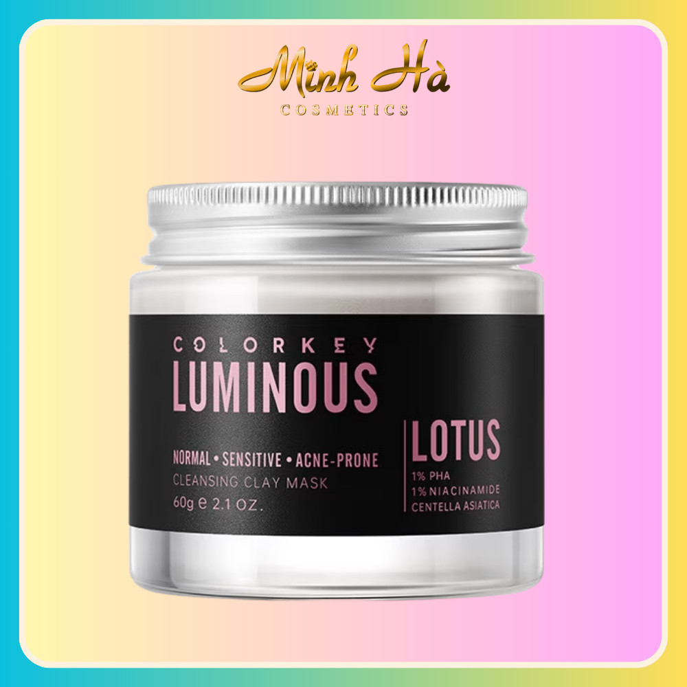 Mặt nạ kem bùn Colorkey Luminous Cleansing Clay Mask 60g cấp ẩm và làm dịu da