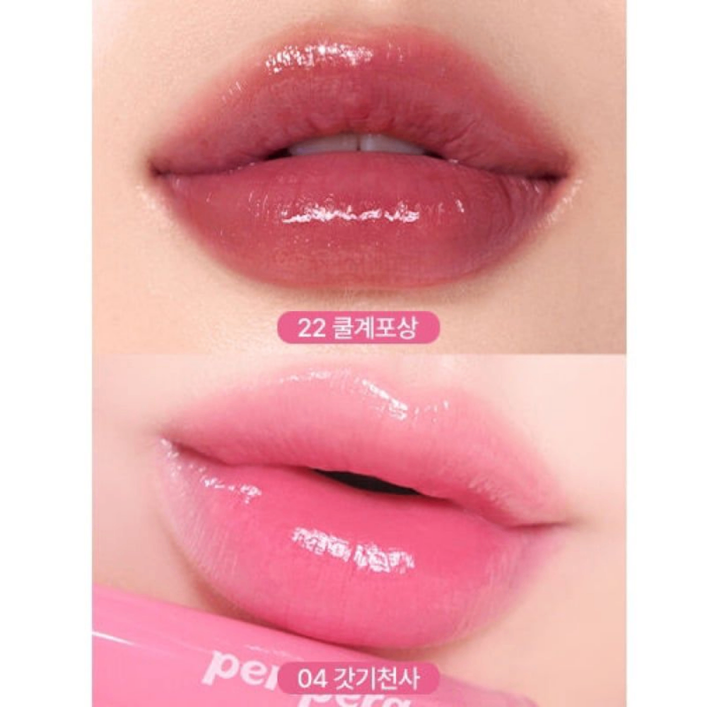 Set 2 son Peripera ink mood glowy tint + son mini lâu trôi căng bóng