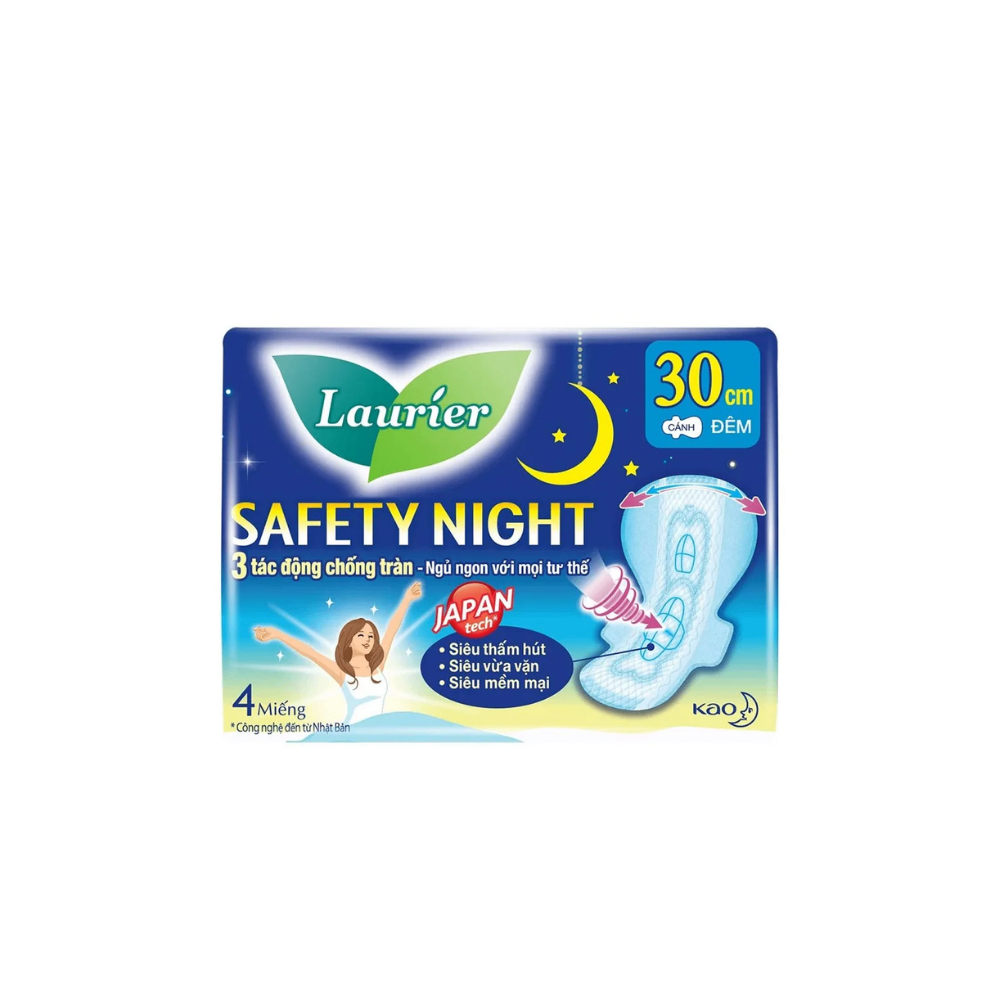 Băng vệ sinh ngày và đêm Laurier nhiều loại mềm mịn khô thoáng