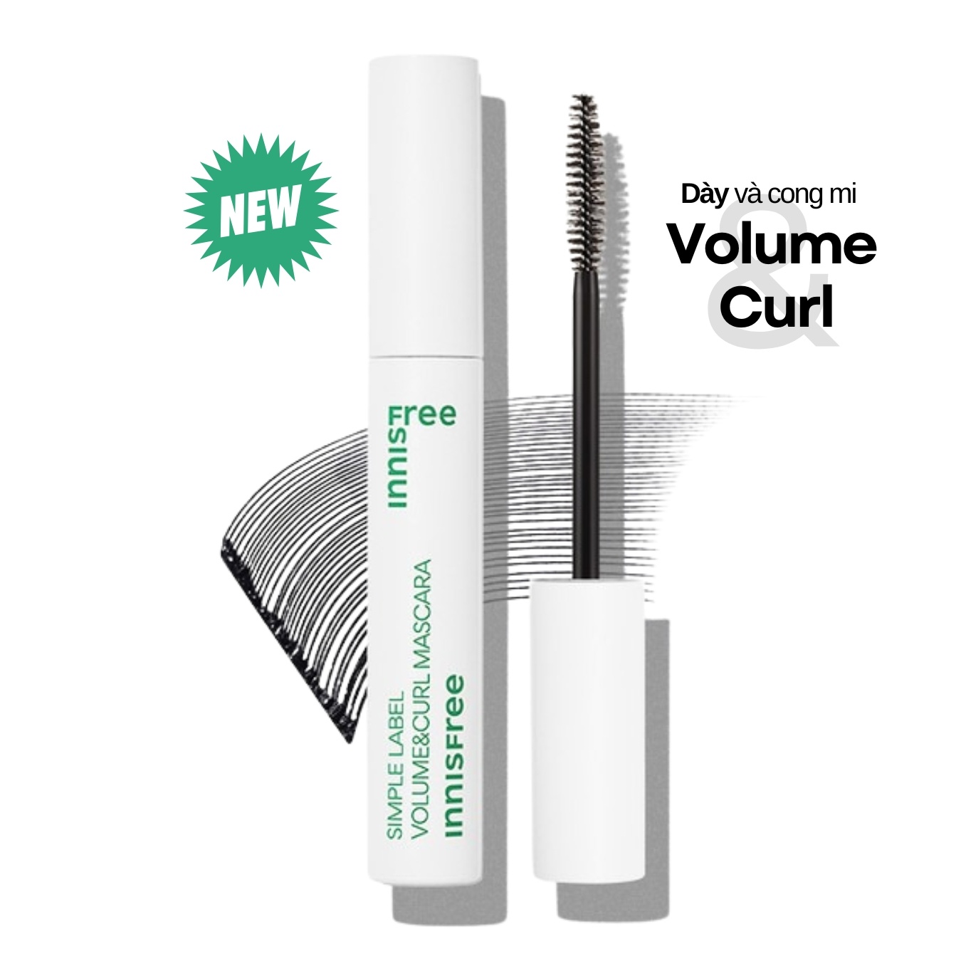 Mascara Innisfree Skinny Microcara Zero 2.5mm 3.5g siêu mảnh, lâu trôi và chống thấm nước