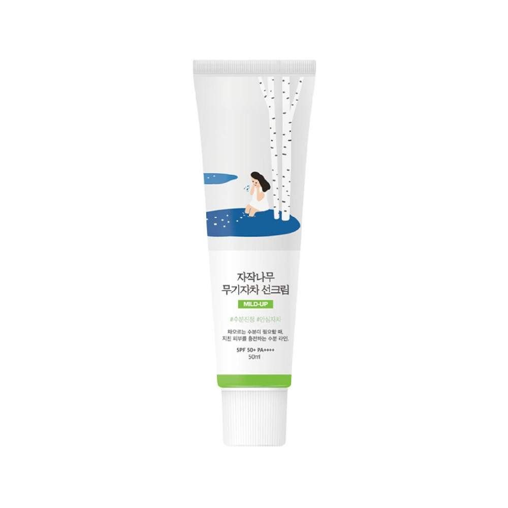 Kem chống nắng Round Lab Birch Juice Moisturizing Sunscreen SPF50+ 50ml bổ sung độ ẩm bảo vệ da trước tác hại của tia UV