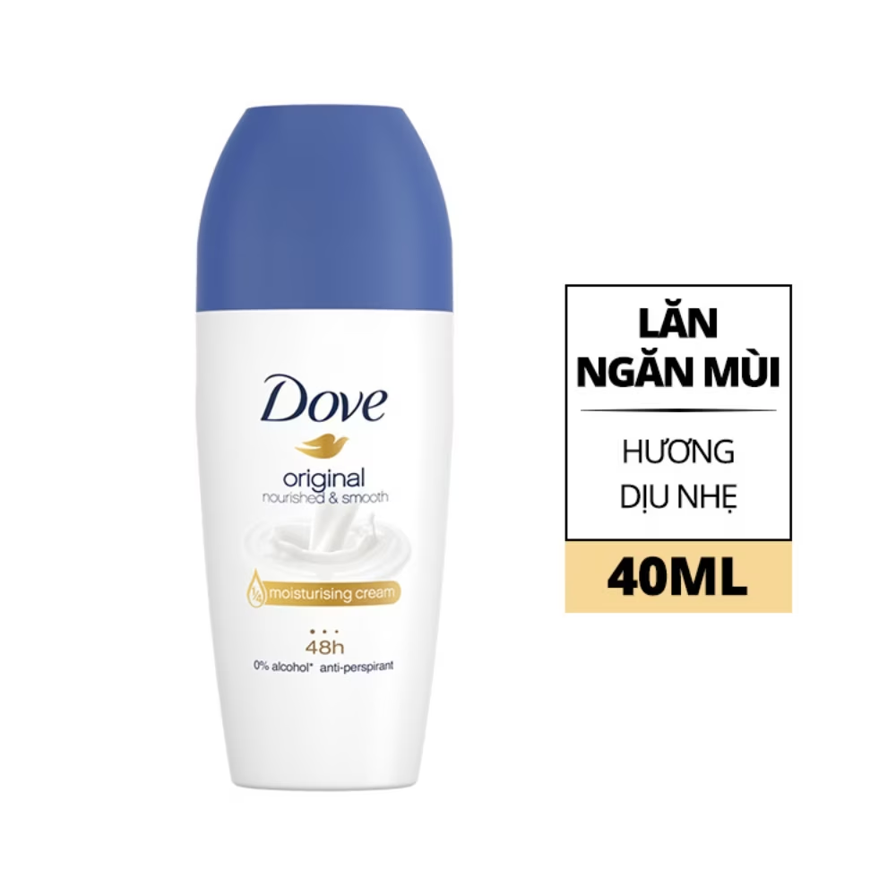 Lăn khử mùi Dove 48h 40ml dưỡng ẩm, giảm thâm vùng dưới cánh tay
