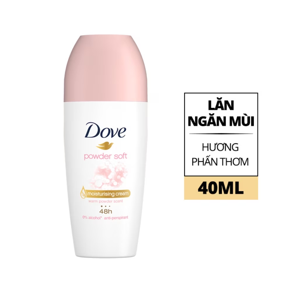 Lăn khử mùi Dove 48h 40ml dưỡng ẩm, giảm thâm vùng dưới cánh tay