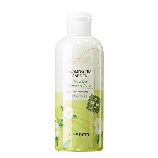Nước tẩy trang The Saem Healing Tea Garden Cleansing Water 300ml dịu nhẹ, sạch sâu