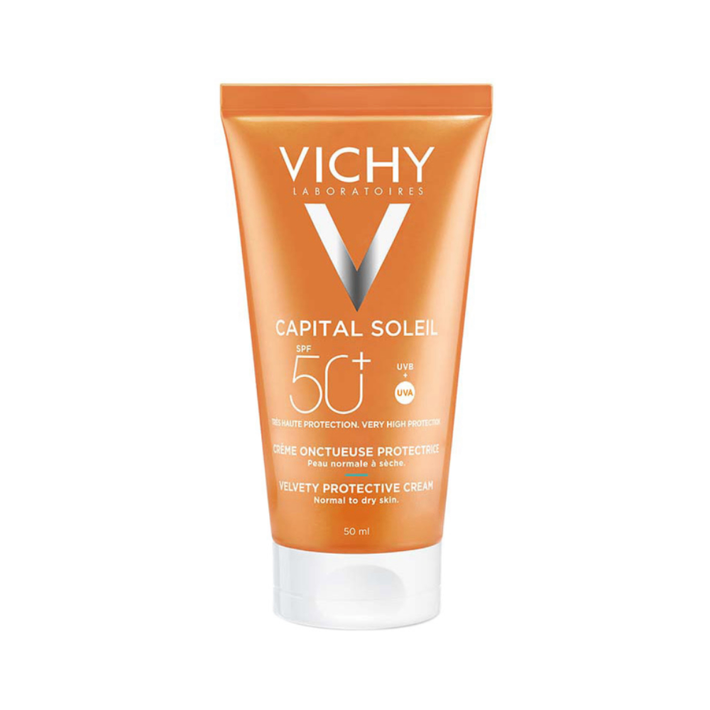 Kem chống nắng Vichy Capital Soleil SPF50+ Anti Taches 3 En 1 50ml che khuyết điểm, không nhờn rít
