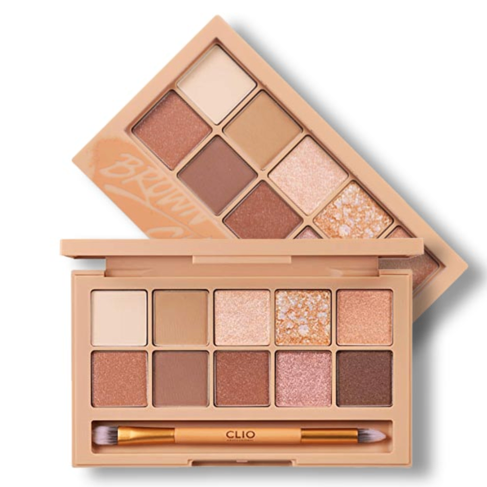 Phấn mắt 10 ô Clio Pro Eye Palette 3g bảng màu sắc đa dạng chất phấn mềm mịn