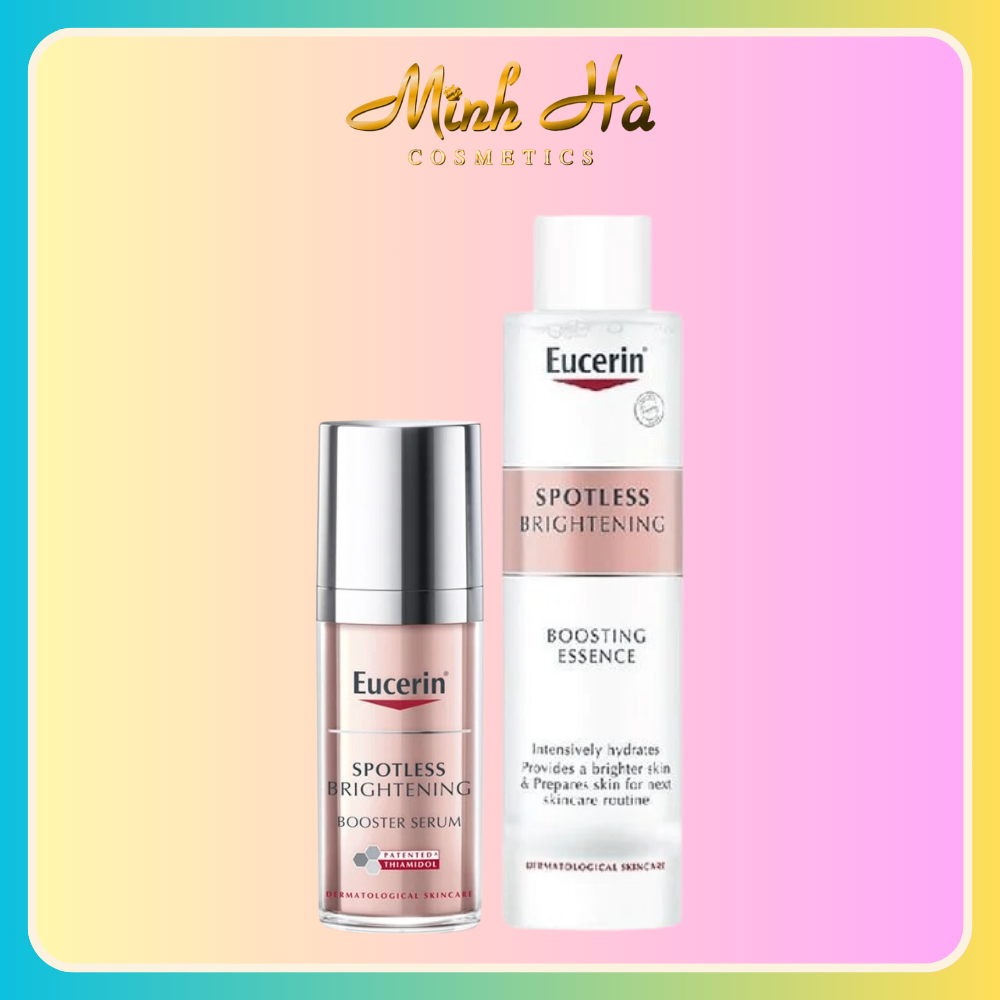 Bộ dưỡng sáng Eucerin Spotless Brightening Booster Serum 30ml và Nước dưỡng Spotless Brightening Boosting Essence 100ml
