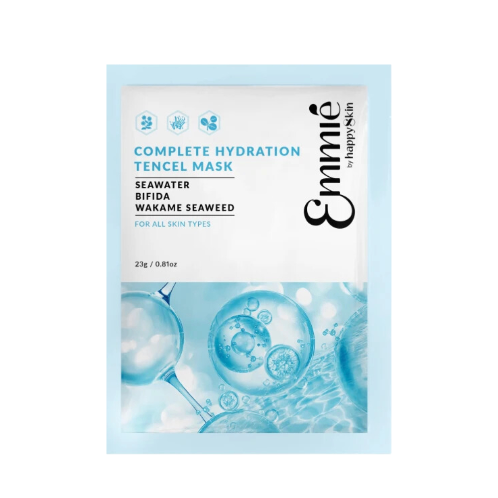 Mặt nạ vải sinh học Emmie Brightening Glow + Complete Hydration Tencle Mask 23g dưỡng trắng và dưỡng ẩm cho da