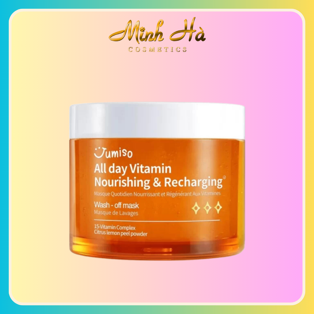 Mặt nạ Jumiso All Day Vitamin Nourishing & Recharging Wash-Off Mask 100ml làm dịu hỗ trợ sáng da