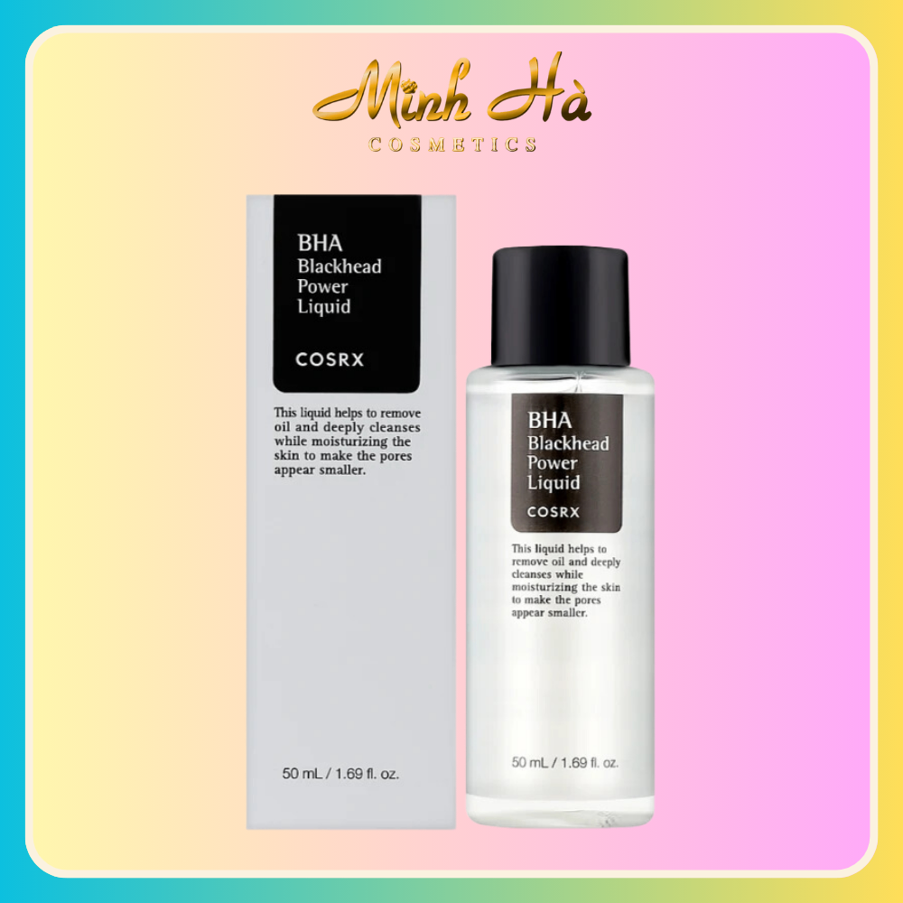 Toner Cosrx BHA Blackhead Power Liquid 50ml hỗ trợ làm giảm mụn đầu đen tẩy tế bào chết hóa học