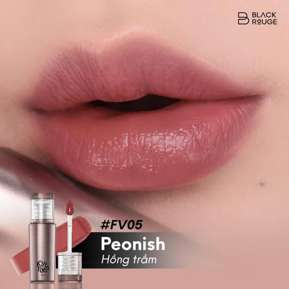 Son kem Black Rouge Icy To Fog Velvet 3.5g mát lạnh khi vừa thoa lên môi che phủ vân môi tốt