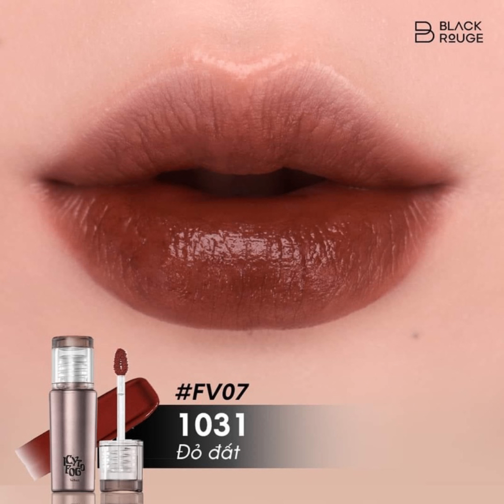 Son kem Black Rouge Icy To Fog Velvet 3.5g mát lạnh khi vừa thoa lên môi che phủ vân môi tốt