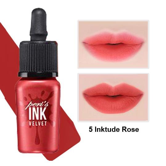 Son kem lì Ink Velvet Peripera 4g lên môi mượt bền màu