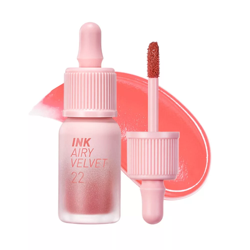 Son kem lì Ink Velvet Peripera 4g lên môi mượt bền màu