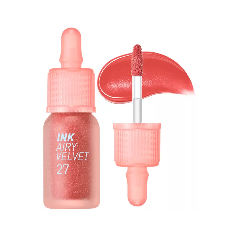 Son kem lì Ink Velvet Peripera 4g lên môi mượt bền màu