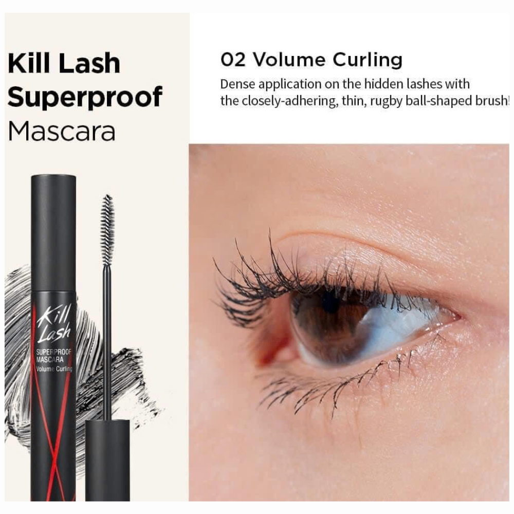 Mascara Clio Kill Lash Superproof 7g chuốt mi chống nước, dày và dài mi