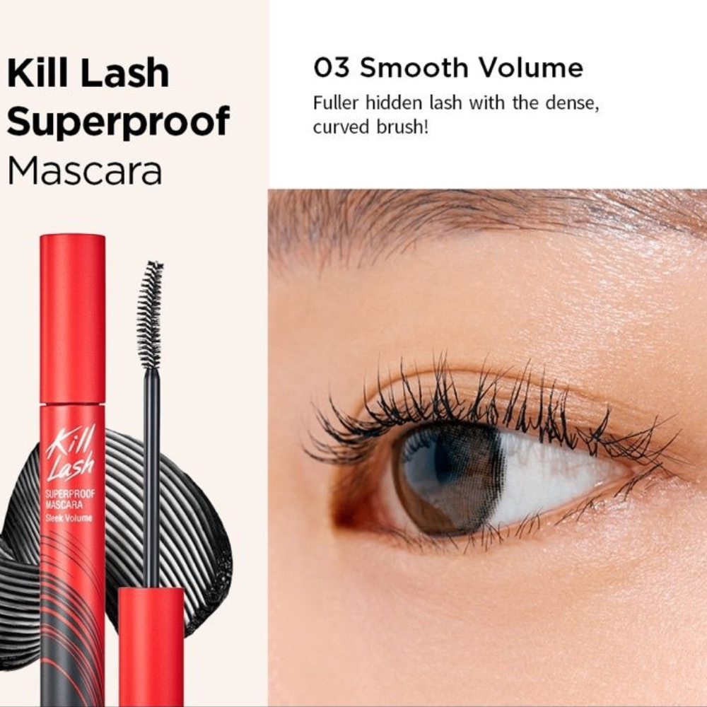 Mascara Clio Kill Lash Superproof 7g chuốt mi chống nước, dày và dài mi