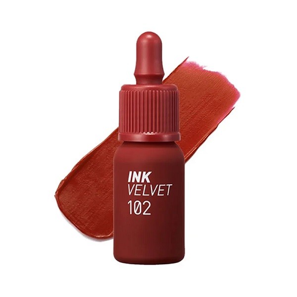 Son kem lì Ink Velvet Peripera 4g lên môi mượt bền màu