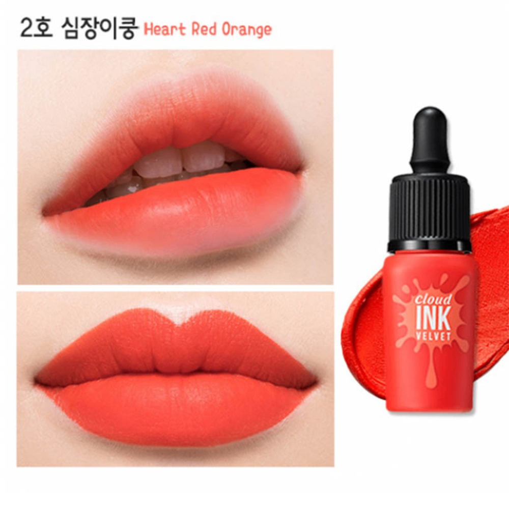 Son kem lì Ink Velvet Peripera 4g lên môi mượt bền màu