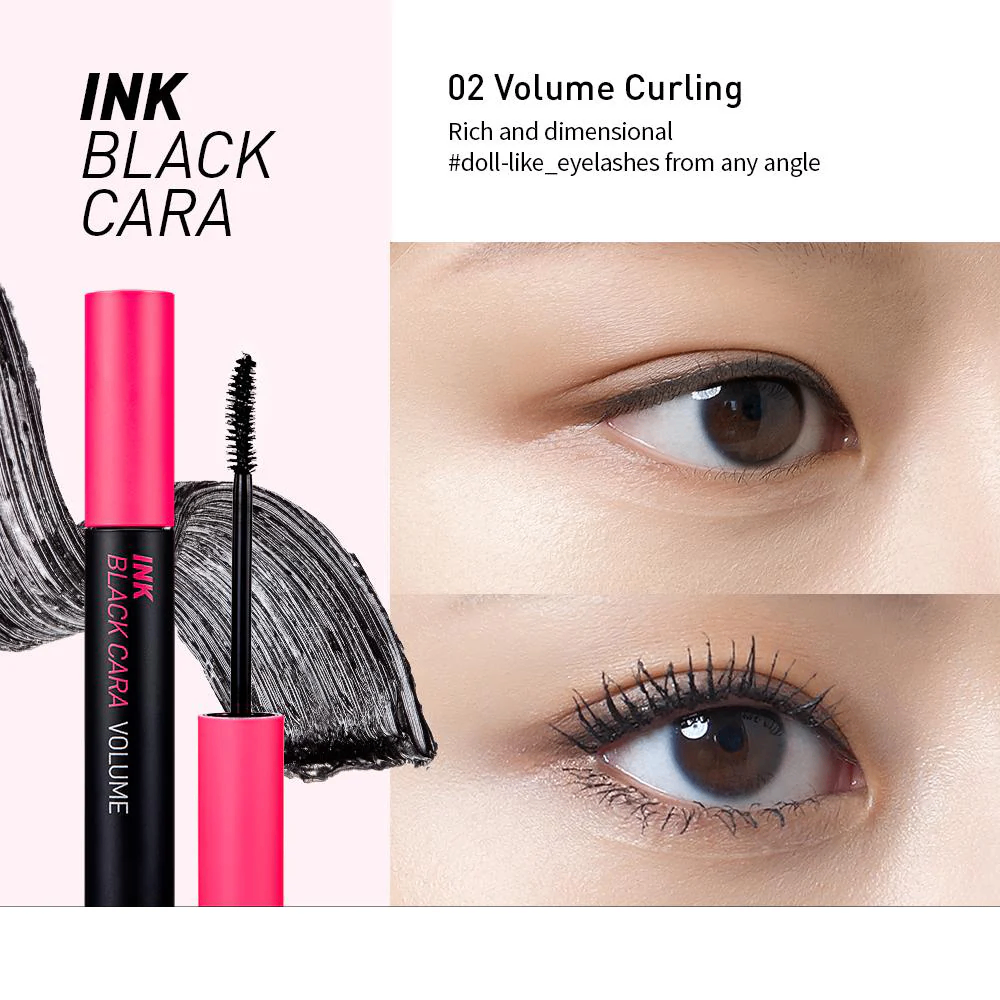Mascara Peripera Ink Black Cara 7g lâu trôi bền màu