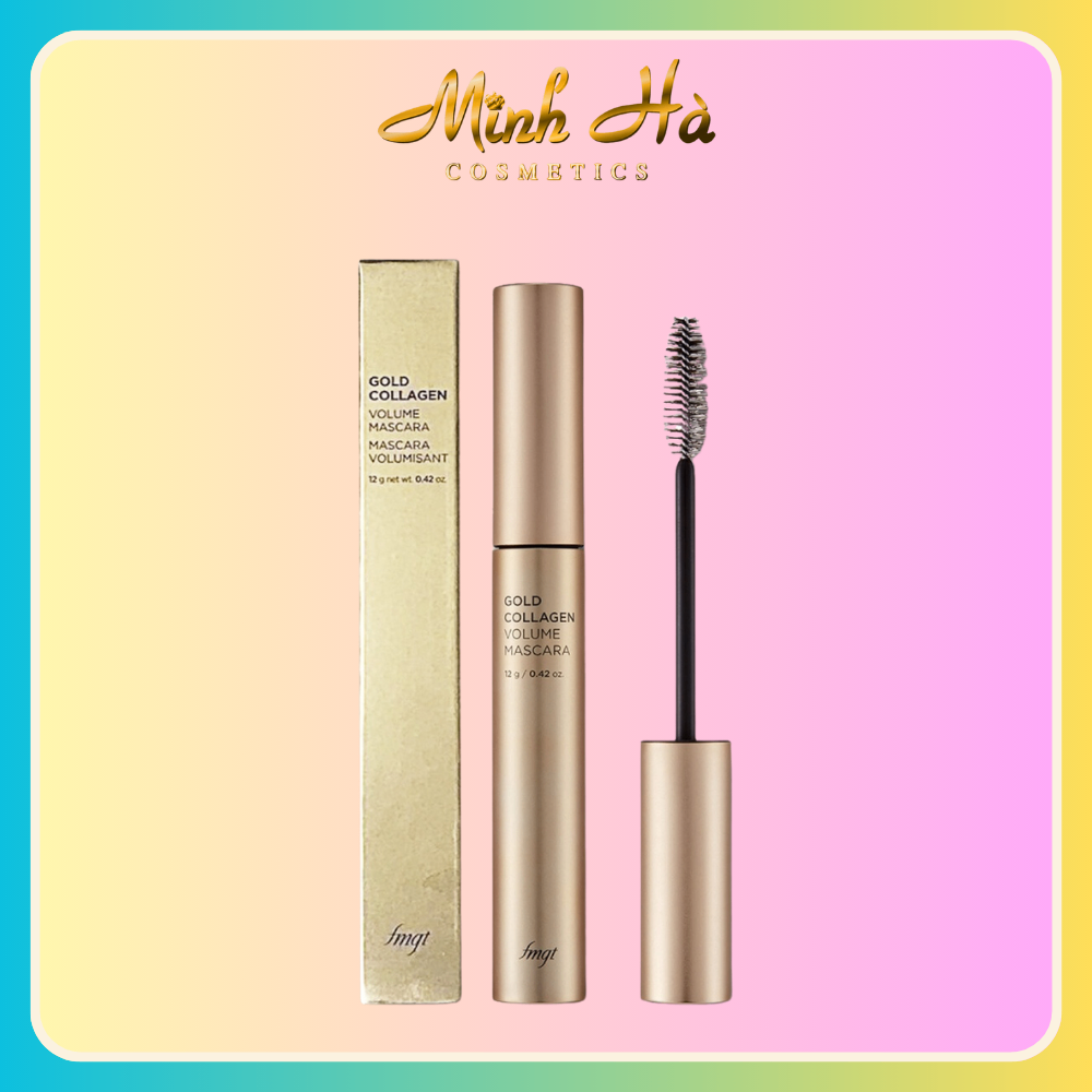 Mascara kiêm dưỡng mi The Face Shop Gold Collagen Volume 12g giúp mi dày, dài, lâu trôi