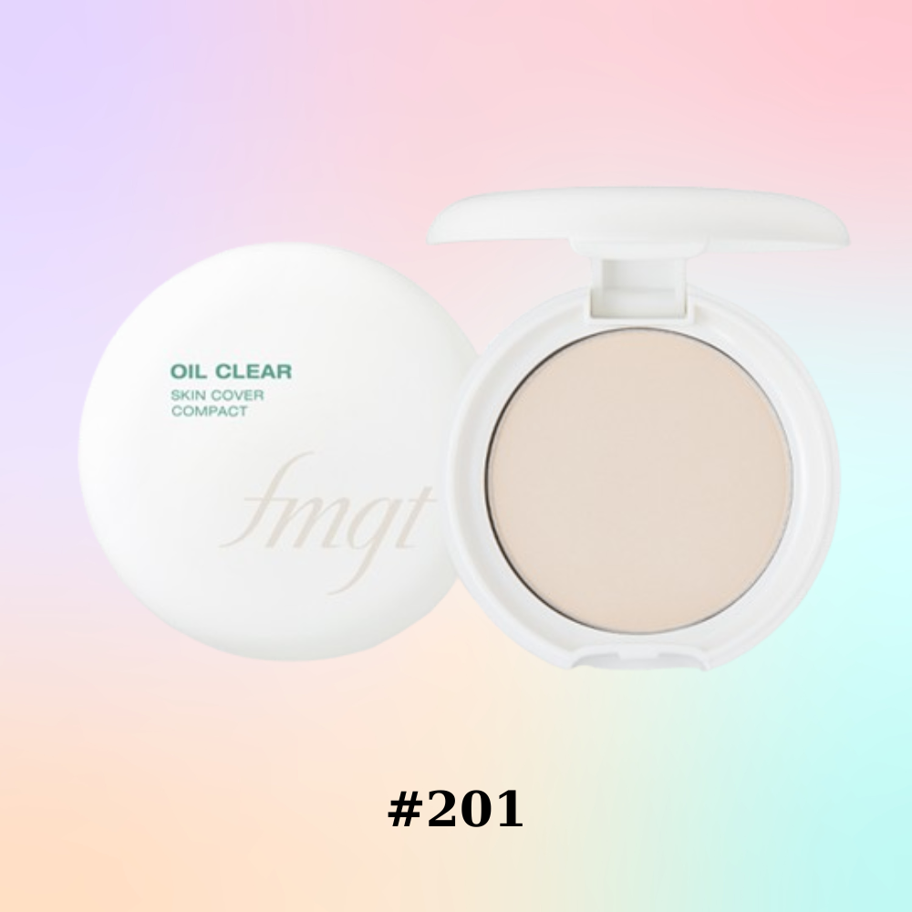 Phấn phủ The Face Shop Oil Clear Skin Cover Compact #201 9g kiềm dầu lâu trôi