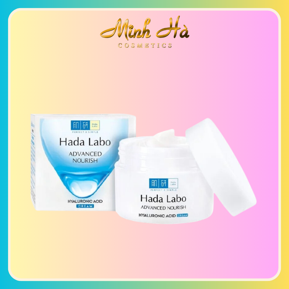 Kem dưỡng ẩm Hada Labo Advanced Nourish Hyaluronic Acid Cream 50g mỏng nhẹ thấm nhanh
