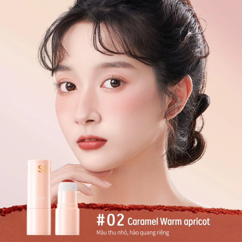 Thỏi má hồng Zeesea Nourishing Colors Mist Blush Stick 10g chất bột mịn nhỏ gọn tiện lợi