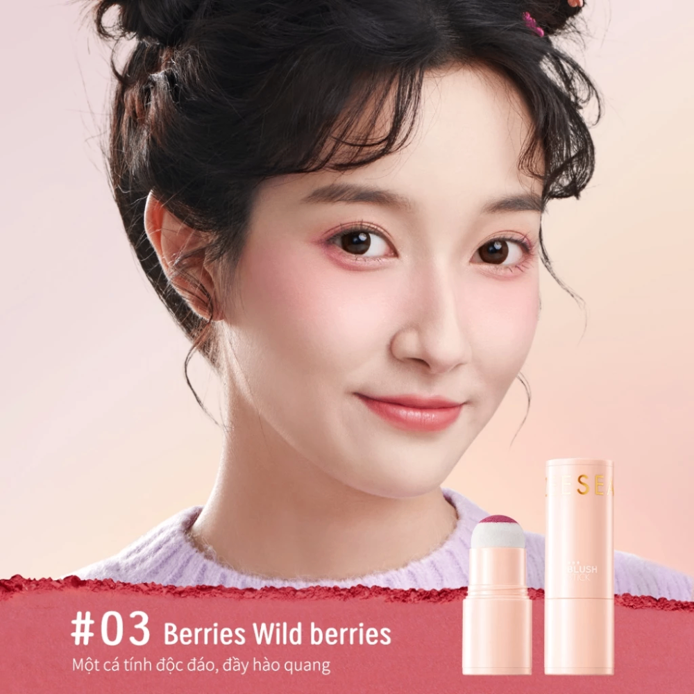 Thỏi má hồng Zeesea Nourishing Colors Mist Blush Stick 10g chất bột mịn nhỏ gọn tiện lợi