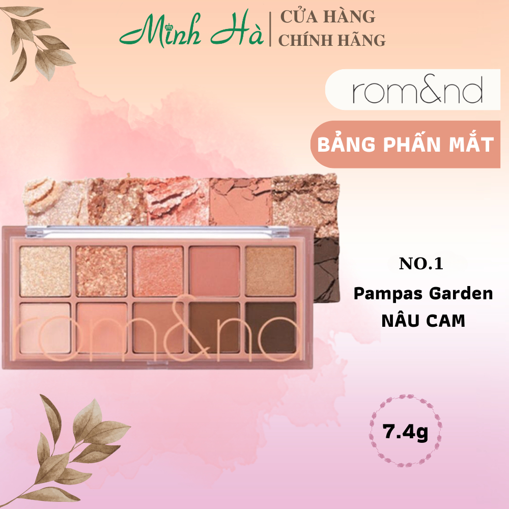 Bảng phấn mắt 10 ô Romand Better Than Eye Palette 7.4g siêu lấp lánh