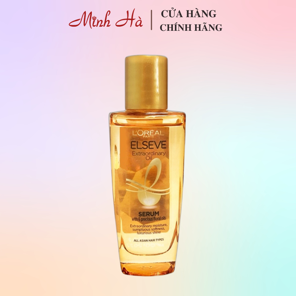 Dầu dưỡng tóc Loreal Elseve Extraordinary 100ml giúp mái tóc suôn mượt chắc khỏe