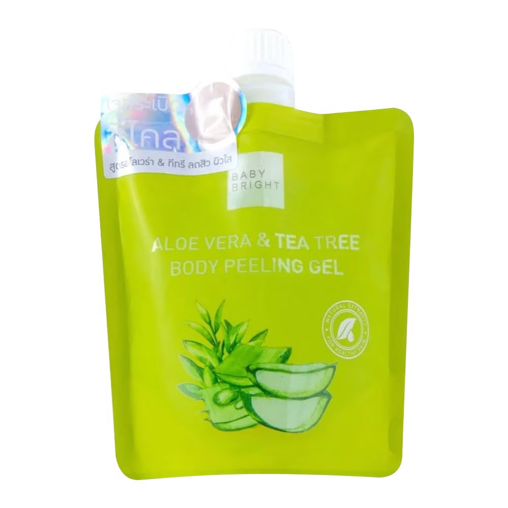 Gel tẩy da chết toàn thân Baby Bright 200ml dạng hạt tẩy da chết đem lại làn da mịn màng không bị khô