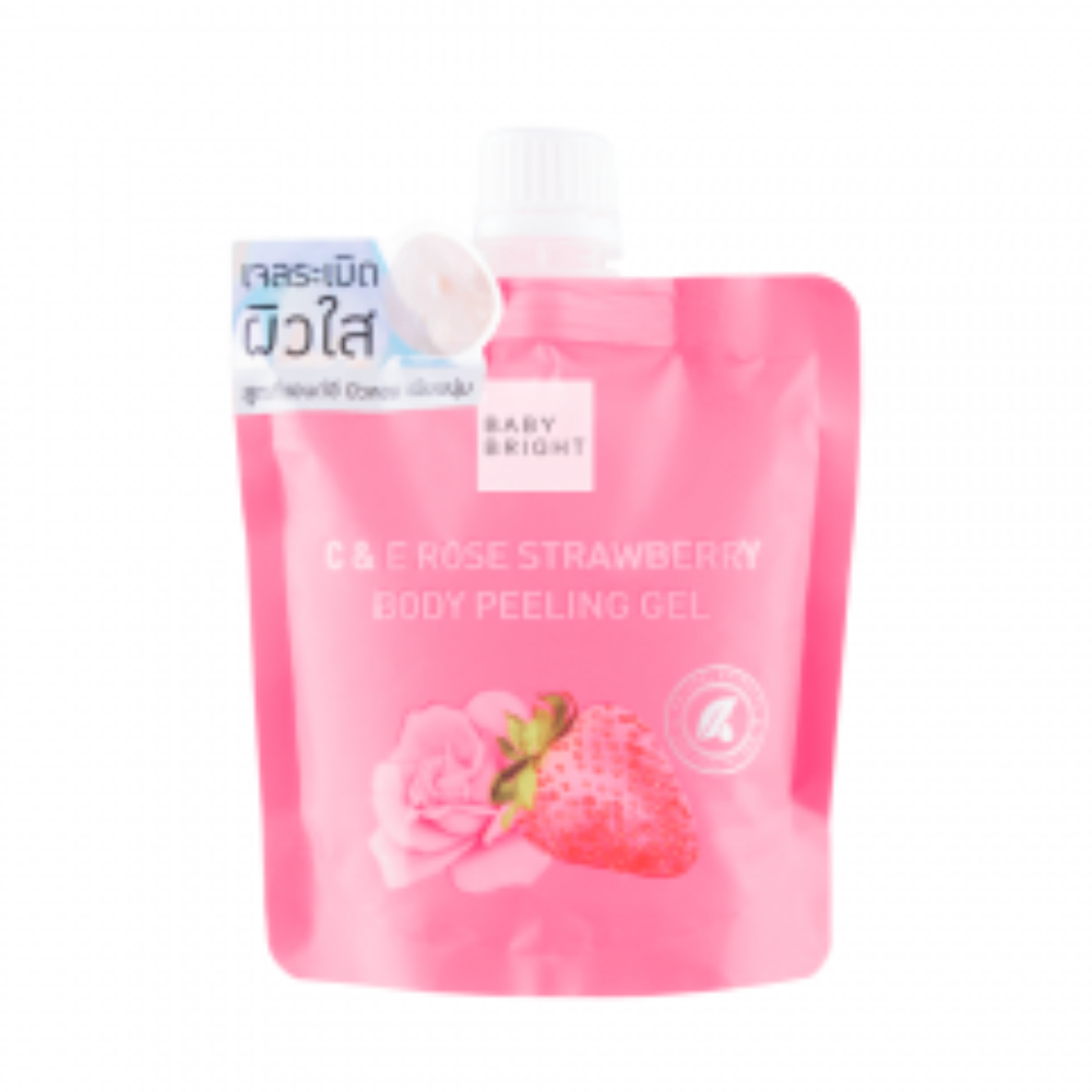 Gel tẩy da chết toàn thân Baby Bright 200ml dạng hạt tẩy da chết đem lại làn da mịn màng không bị khô